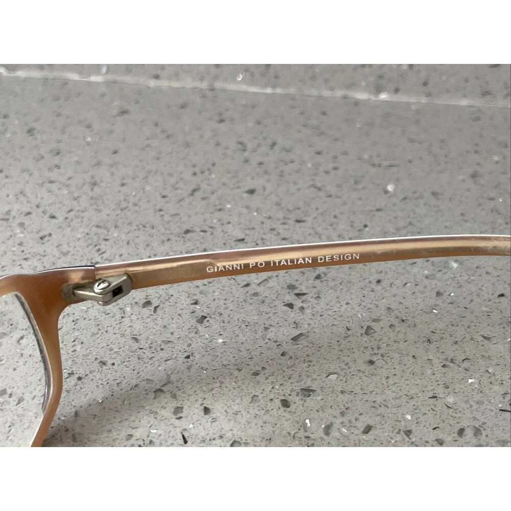 Gianni Po GP P49 Purple Rectangle Full Rim 52-17-135 Wine Eyeglasses Frames ONLY